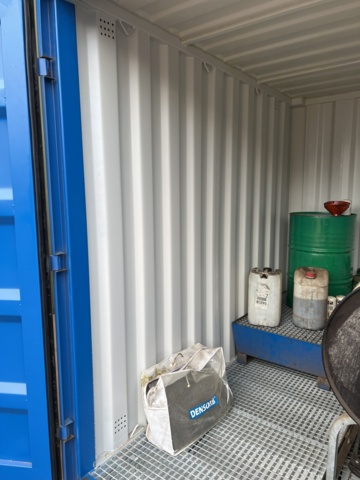 964095-6 10-foot container furnished for chem