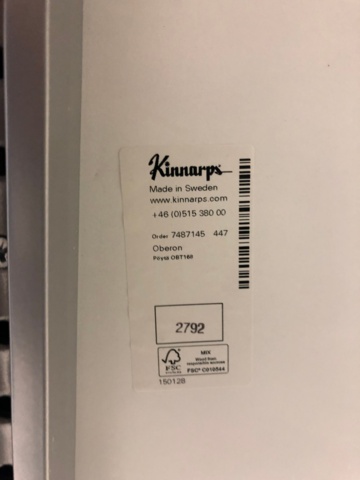 964623-4 Kinnarps työpöytä (korkeus säädettävissä, ei sähkö) - Ei pohjahintaa