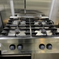 777012-1 Gas stove with 4 burners, bench model