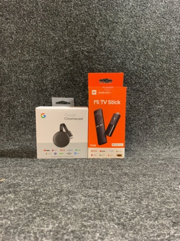 959790-1 1 pc Google Chromecast (3rd generation) & 1 pc Xiaomi Mi TV Stick
