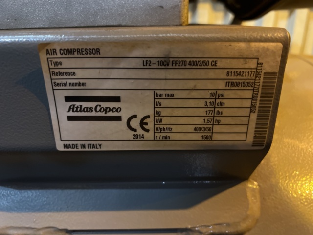 964031-4 Kompressor Atlas Copco FF LF2 -2014