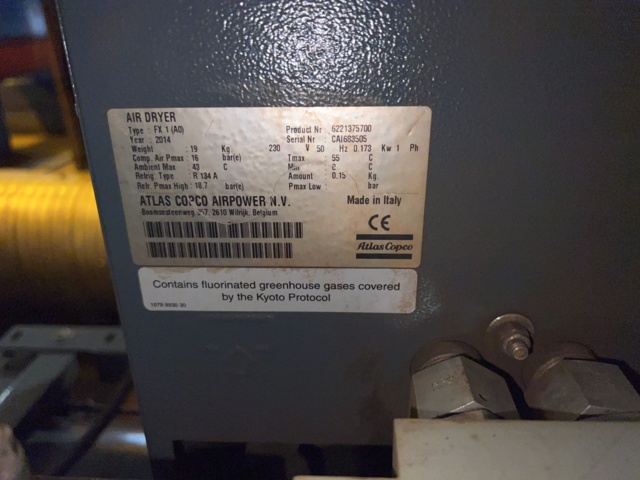 964031-6 Kompressor Atlas Copco FF LF2 -2014