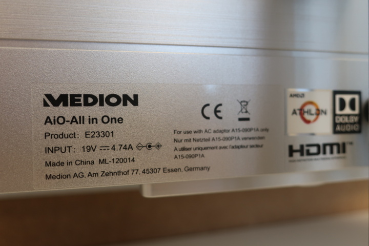 957990-9 All in One PC - MEDION E23301, 23.8"