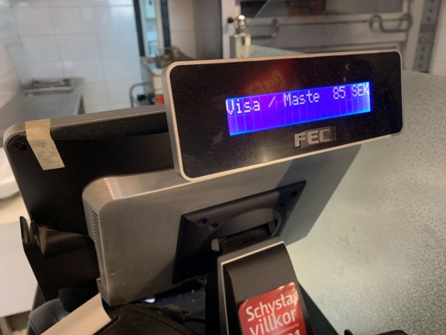 940688-8 POS system Fec with touch screen, receipt printer, cash drawer, customer display