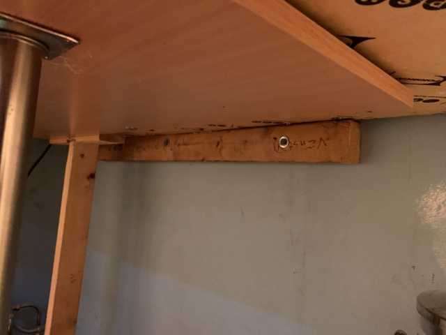 940707-4 Work bench in stainless steel with high splash protection, wall mounted