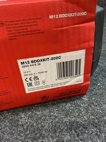 965021-4 Screwdriver Milwaukee M12 BDDXKIT-202C