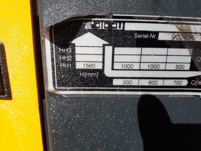 965534-4 Stacker Jungheinrich EMC 110 -2007 (rep. object)