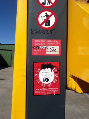 965534-5 Stacker Jungheinrich EMC 110 -2007 (rep. object)