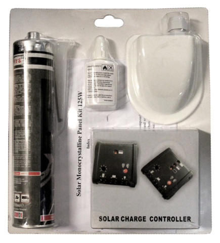 965621-2 Solar panel kit motorhome/caravan/boat 125 watts Shipping included
