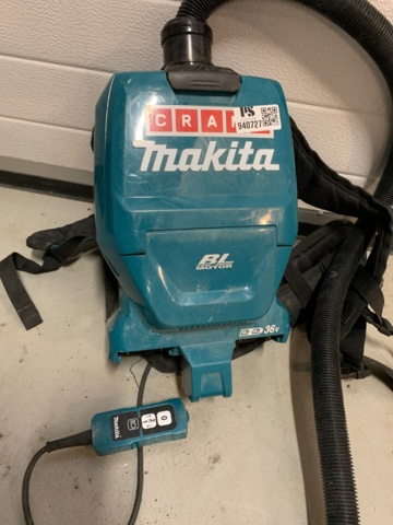 940727-2 Backpack vacuum cleaner Makita DVC260 2x18V
