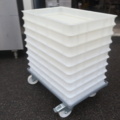 953872-2 9 dough trays with trolley