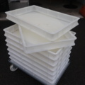 953872-4 9 dough trays with trolley