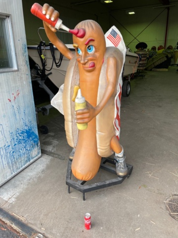 965734-3 American Hotdog / Sausage With Mustard & Ketchup