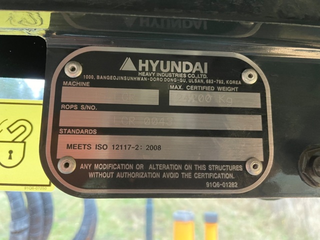 768661-24 Bandgrävare Hyundai HX145 LCR med Rototilt/grip