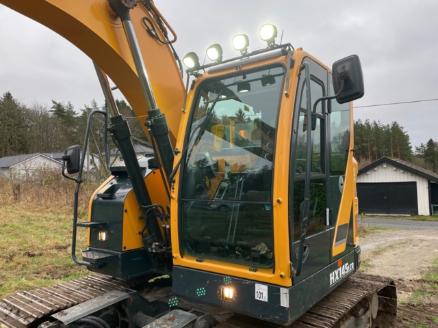 768661-10 Bandgrävare Hyundai HX145 LCR med Rototilt/grip