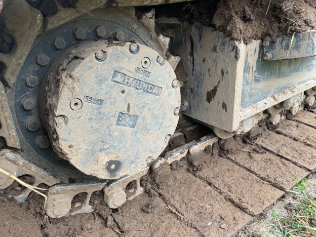 768661-72 Bandgrävare Hyundai HX145 LCR med Rototilt/grip