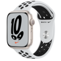 965428-1 Apple Watch Nike Series 7 GPS, 45mm Starlight Aluminium Case Pure Platinum/Black Nike Sport Band