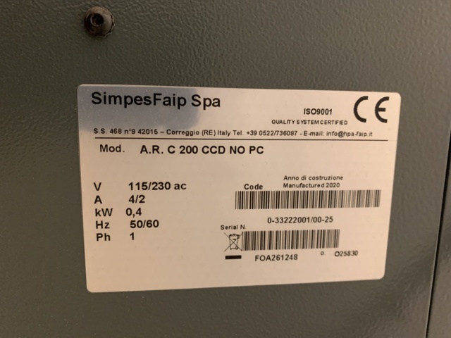 940736-8 Wheel alignment machine HPA Faip C200 -2020