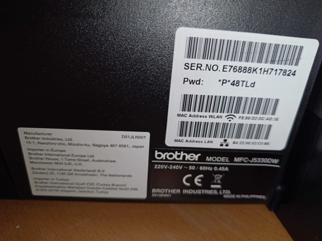 754435-4 Brother multifunction printer MFC-J5330DW