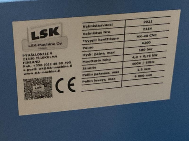 966757-6 LSK HK-40 CNC Folding Machine