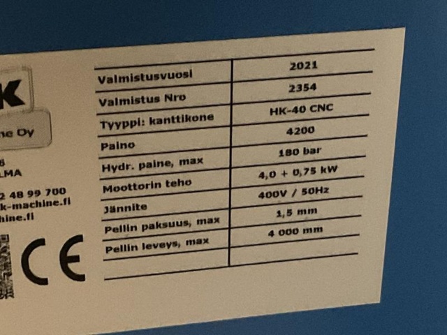 966757-18 LSK HK-40 CNC Folding Machine
