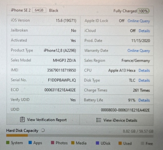 921692-2 Apple iPhone SE, 64GB - Shipping included!