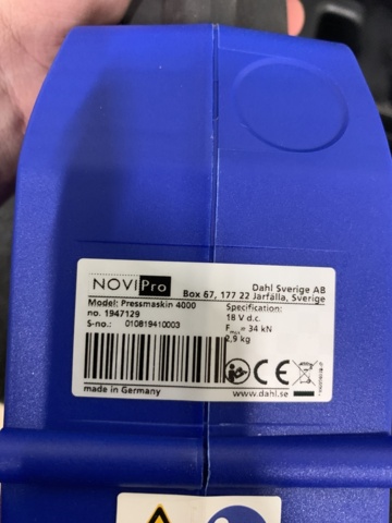 967538-5 Press machine 4000 NOVIPRO