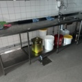 962305-1 Stainless steel workbench with sink