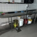 962305-2 Stainless steel workbench with sink
