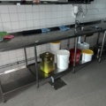 962305-3 Stainless steel workbench with sink