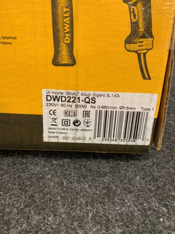 967915-3 Impact drill Dewalt DWD221-QS
