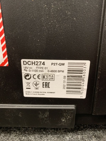 967917-6 Hammer drill Dewalt DCH274P2T