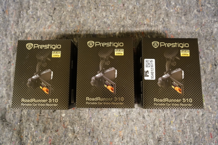 954012-1 3 car cameras PRESTIGIO ROADRUNNER CAR CAMERA 510HD