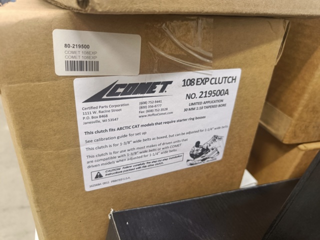 887544-8 Lot of new variators and variator accessories (Comet)