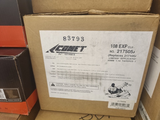 887544-11 Lot of new variators and variator accessories (Comet)