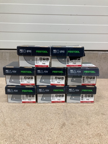 966930-1 8 x 50-pack of sandpaper Festool 90 and 93V P60, P80