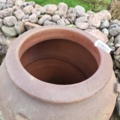 939352-6 Large red-brown clay pot without drainage hole