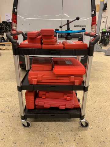 940799-1 Workshop trolley with 17 tool kits from Biltema