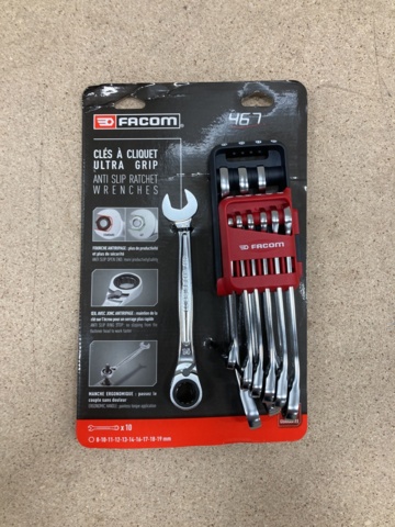 968582-2 Ring lock wrench set Facom 467B.JP10PB