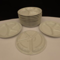 968823-1 12 new porcelain plates. "Three Small Dishes"