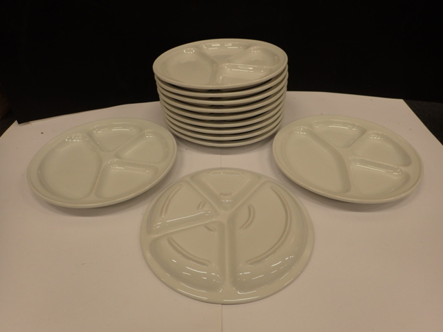 968823-1 12 new porcelain plates. "Three Small Dishes"
