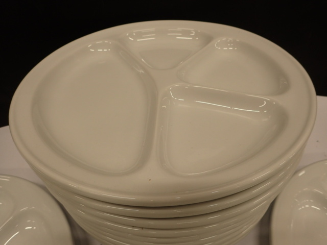 968823-2 12 new porcelain plates. "Three Small Dishes"