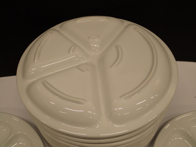 968823-3 12 new porcelain plates. "Three Small Dishes"