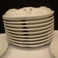 968823-4 12 new porcelain plates. "Three Small Dishes"
