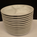 968823-5 12 new porcelain plates. "Three Small Dishes"