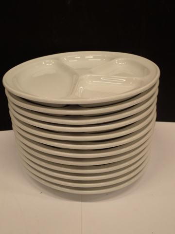 968823-5 12 new porcelain plates. "Three Small Dishes"
