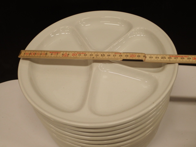 968823-7 12 new porcelain plates. "Three Small Dishes"