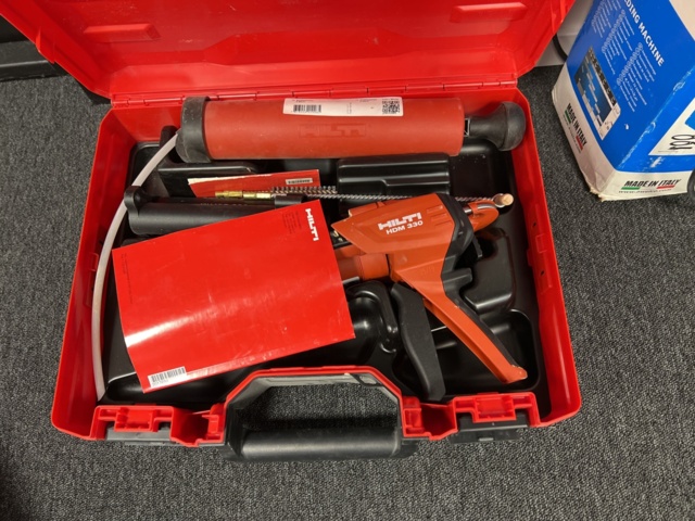 921398-7 Collection of power tools - Grinders, nail guns, welding etc