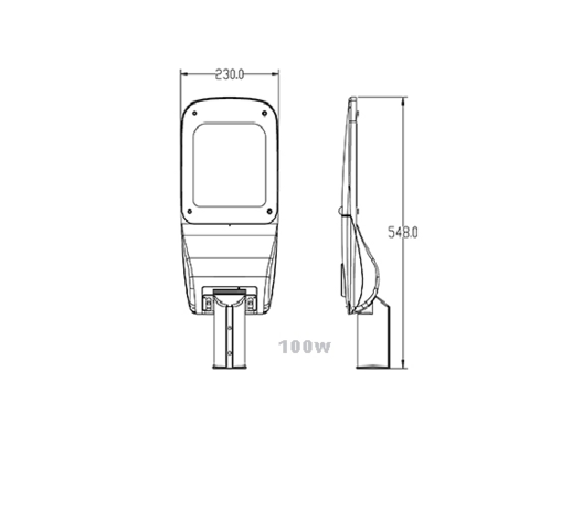 968986-5 Street lighting 100W, Philips LED Chip, 4 pieces