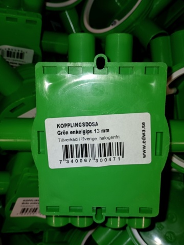 969079-2 Junction boxes for plaster, single and double, 50 pieces